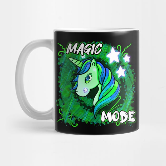 Magic Mode - Cute Unicorn Abstract Stars by MaystarUniverse